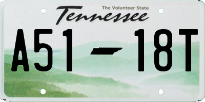 TN license plate A5118T