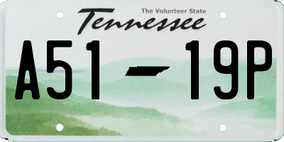 TN license plate A5119P