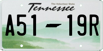 TN license plate A5119R