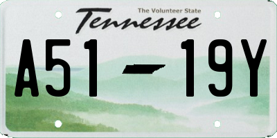 TN license plate A5119Y