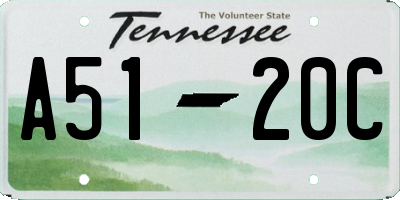TN license plate A5120C
