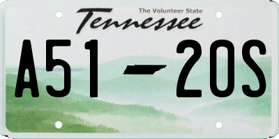 TN license plate A5120S