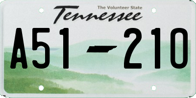 TN license plate A5121O