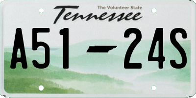 TN license plate A5124S