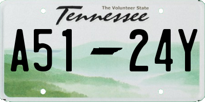 TN license plate A5124Y