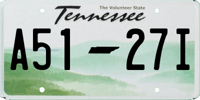 TN license plate A5127I
