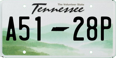 TN license plate A5128P