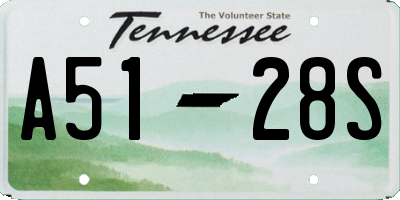 TN license plate A5128S