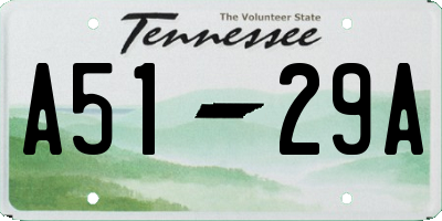 TN license plate A5129A