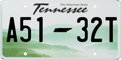 TN license plate A5132T