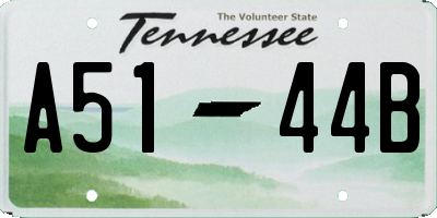TN license plate A5144B