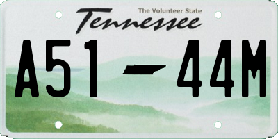 TN license plate A5144M