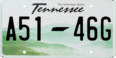 TN license plate A5146G