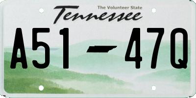 TN license plate A5147Q