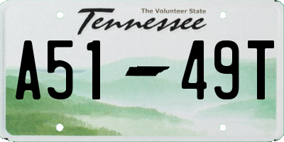 TN license plate A5149T