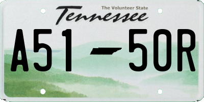 TN license plate A5150R