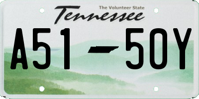 TN license plate A5150Y