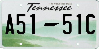 TN license plate A5151C