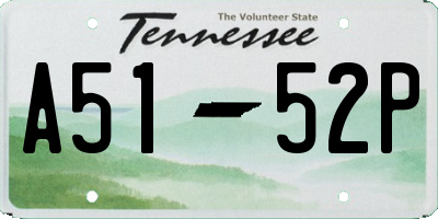 TN license plate A5152P
