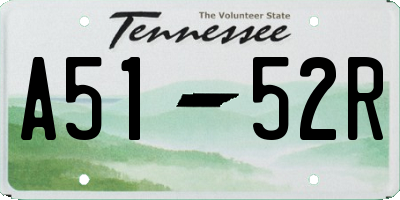 TN license plate A5152R