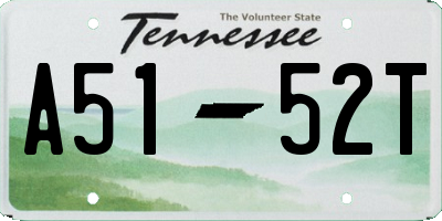 TN license plate A5152T