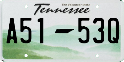 TN license plate A5153Q