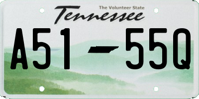 TN license plate A5155Q