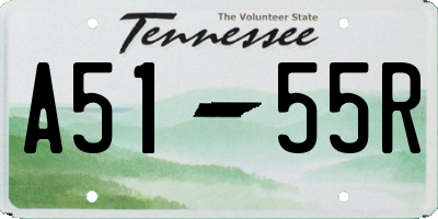 TN license plate A5155R