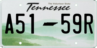 TN license plate A5159R