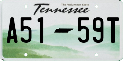 TN license plate A5159T