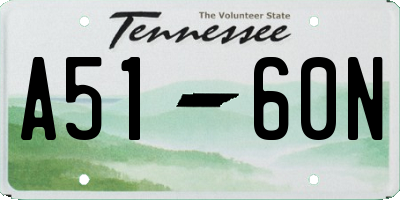 TN license plate A5160N