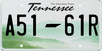 TN license plate A5161R