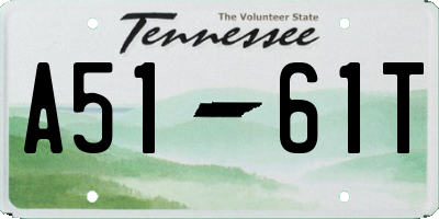 TN license plate A5161T
