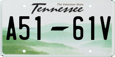 TN license plate A5161V