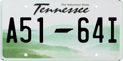 TN license plate A5164I