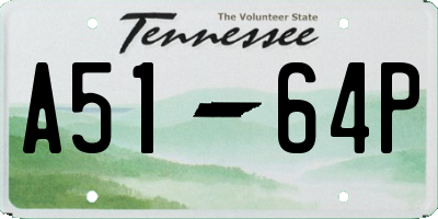 TN license plate A5164P