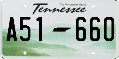 TN license plate A5166O