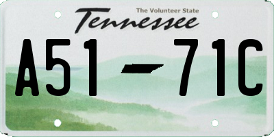 TN license plate A5171C