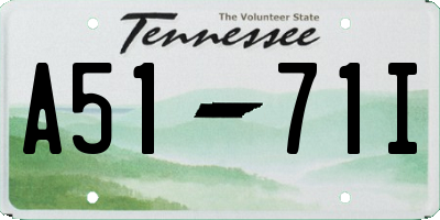 TN license plate A5171I