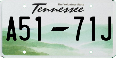 TN license plate A5171J