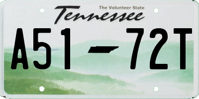 TN license plate A5172T