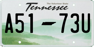 TN license plate A5173U