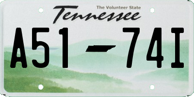 TN license plate A5174I