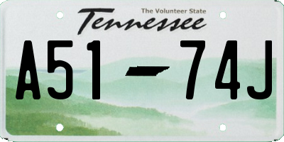 TN license plate A5174J