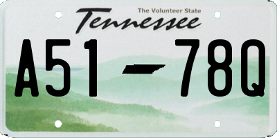 TN license plate A5178Q