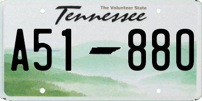 TN license plate A5188O