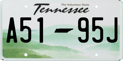 TN license plate A5195J