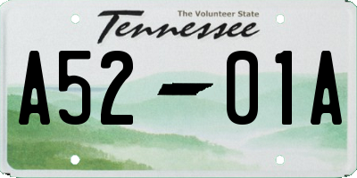 TN license plate A5201A