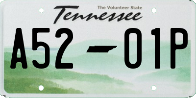 TN license plate A5201P