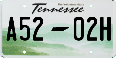 TN license plate A5202H